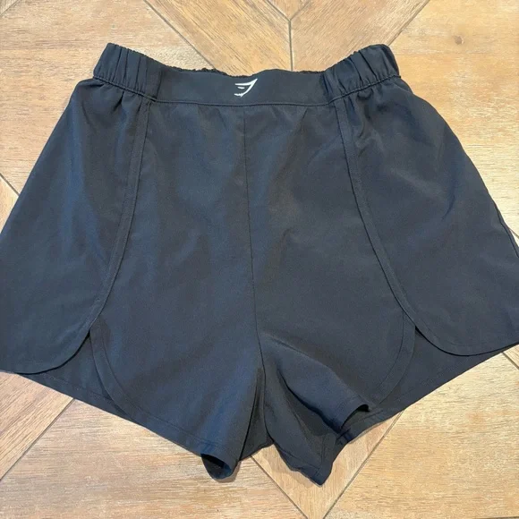 Gymshark Black Athletic women’s Running Shorts Size Small - Picture 2 of 5